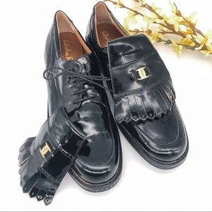 SALVATORE FERRAGAMO Classic Golf Shoe Sz 8.5 RARE